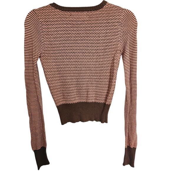 VTG Y2K Abercrombie & Fitch Womens Cashmere Crop Sweater Wool Angora Size XS - Picture 8 of 8